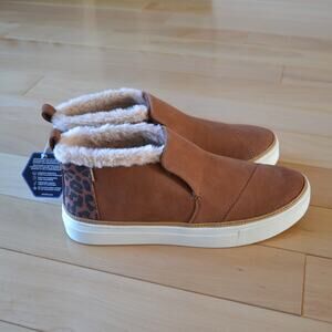 NWT Tom's Paxton Verona Mid Cheetah Sneaker Size 9.5